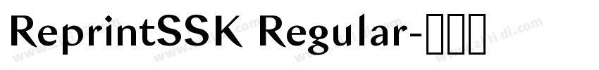 ReprintSSK Regular字体转换